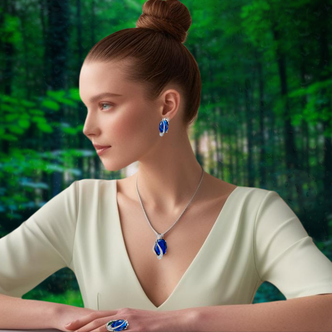 Emerald Elegance Jewelry Gift Set