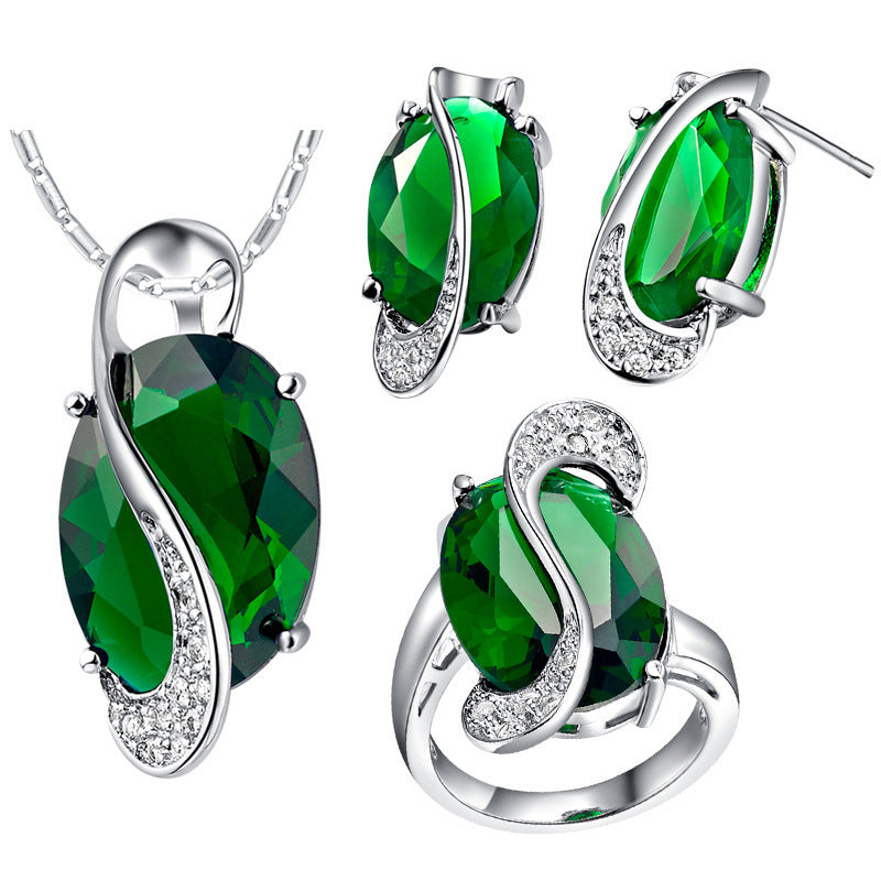 Emerald Elegance Jewelry Gift Set