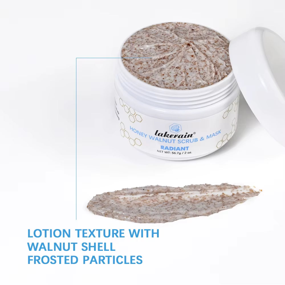 Facial Scrub & Mask Moisturizing Nourishing Skincare Facial Scrub for Honey Walnut Face Cream Facial Exfoliants Skin Care
