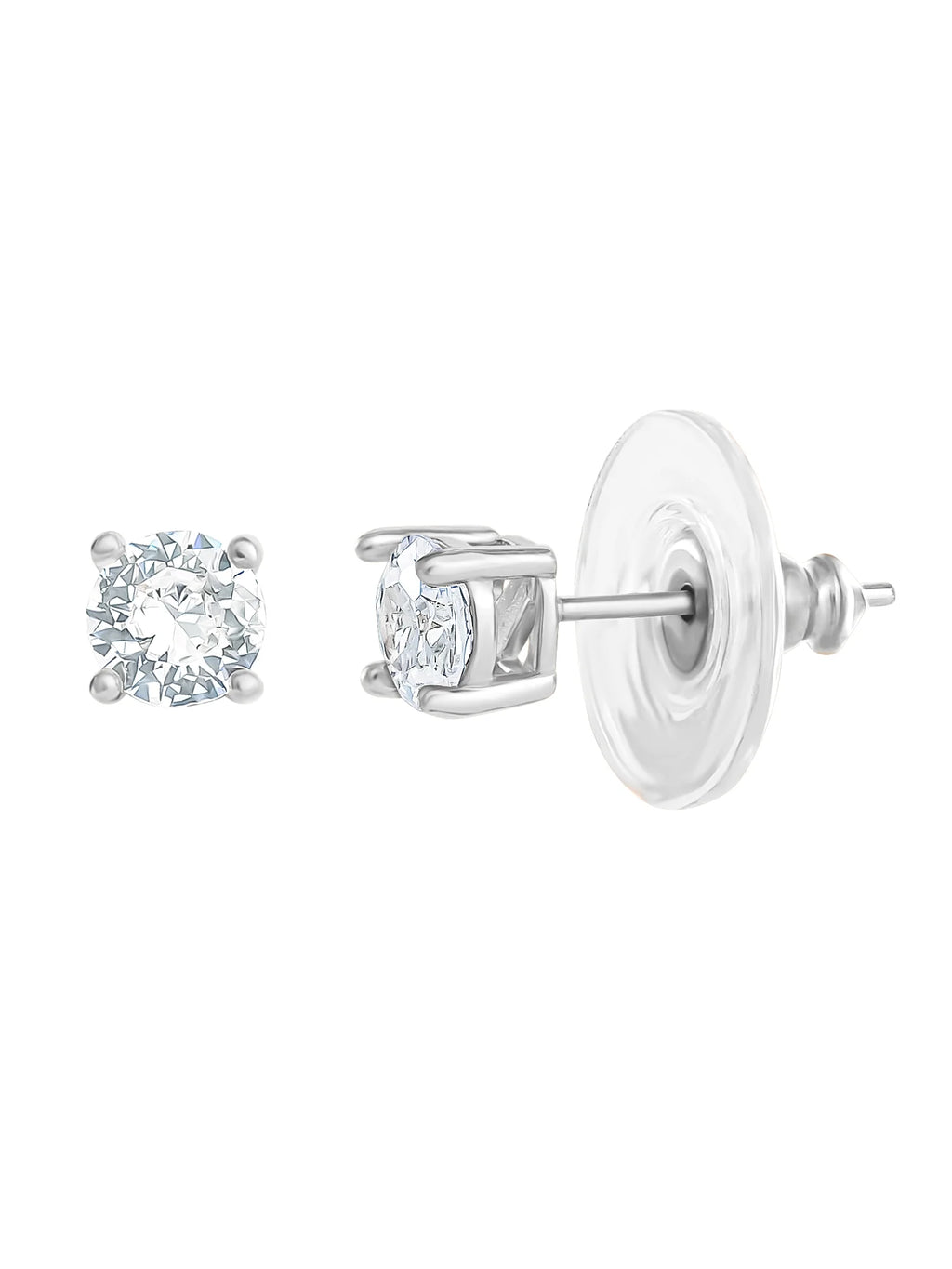 Brilliance Fine Women'S Silver Plated Brass Cubic Zirconia Tennis Necklace and Earring Set