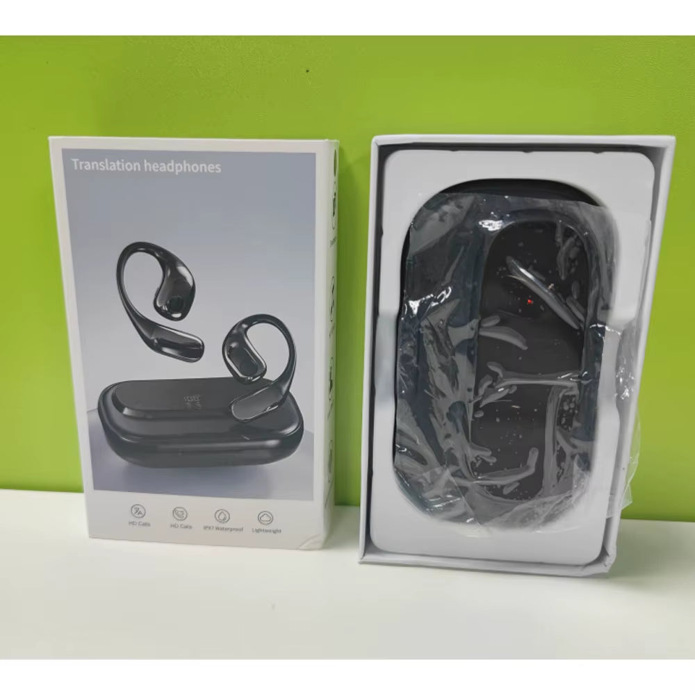 Smart Translator Earbuds Wireless Headphones Real Time Ai Open Ear Language Translation Wireless Earbuds Earphones for Travel