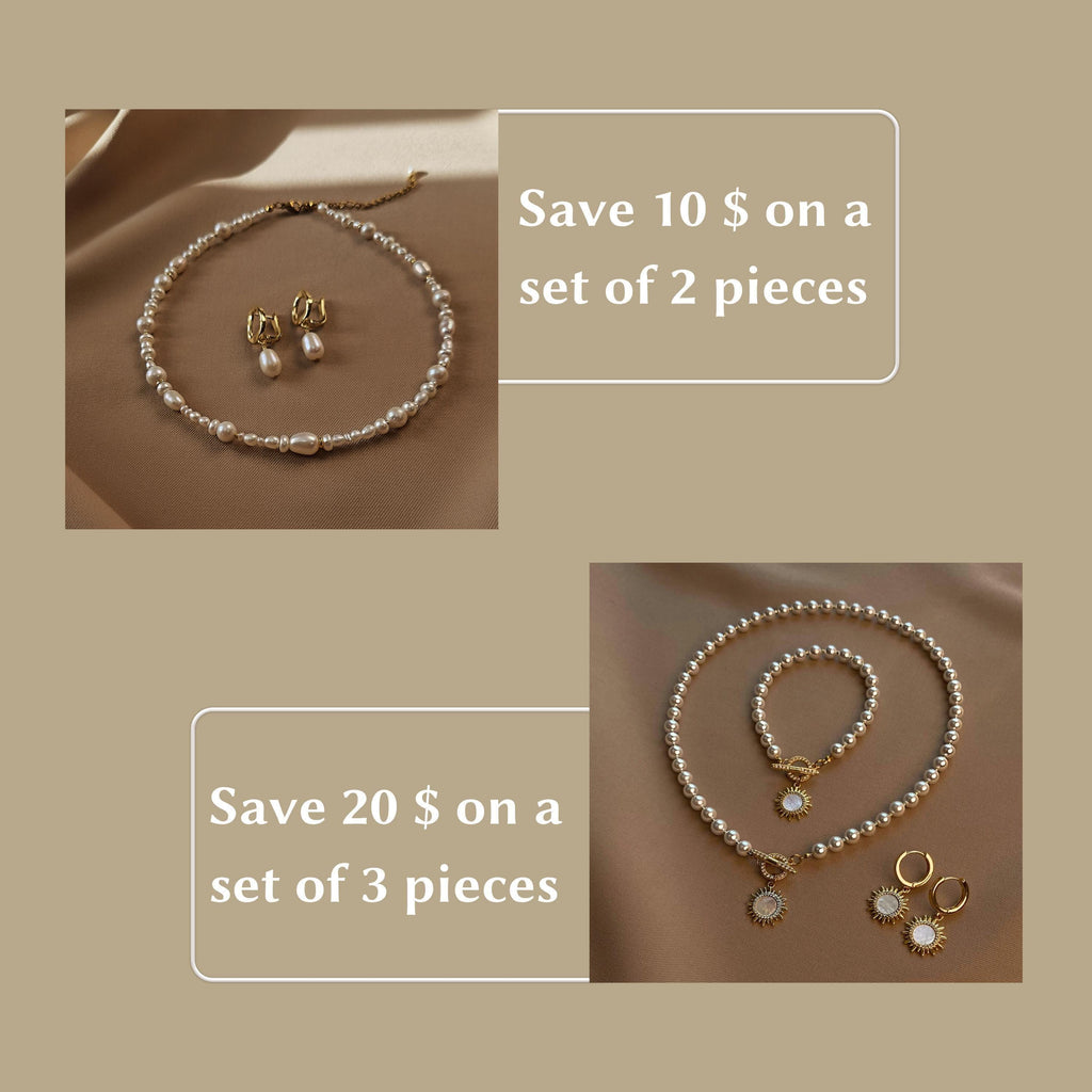 Dainty Pink Flower Pendant Crystal Choker Necklace, Dangle Flower Hoop Earrings Gold 18K Plated, Floral Jewelry Set, Gift for Daughter